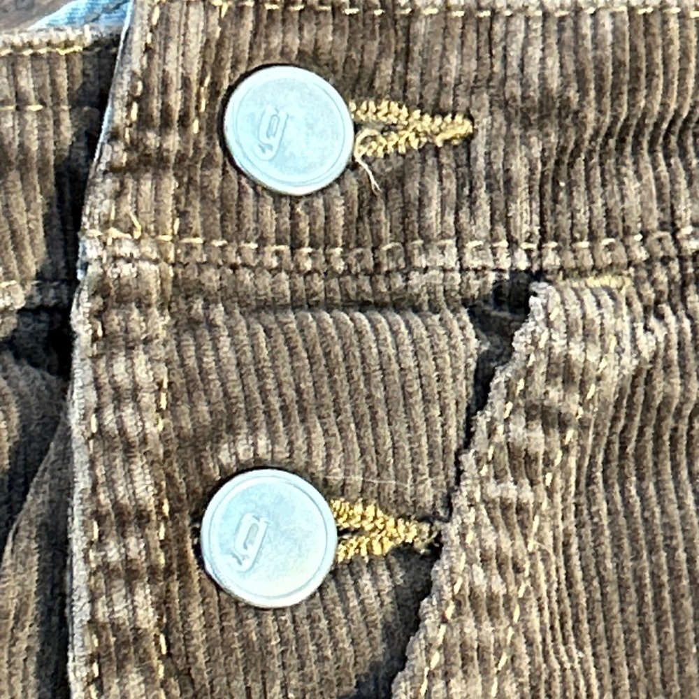 Gymboree Boys Brown Corduroy Overalls‎ Bear Territory Vintage Style Snaps Kids - Picture 5 of 12